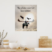De krijger binnen poster (Keuken)