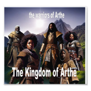 De krijgers van Arthe Hoesje Art Foto Afdruk