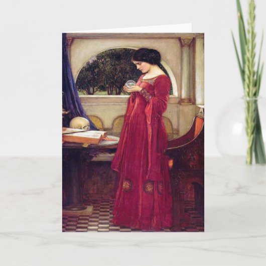 De kristallen bol, J.W. Waterhouse, 1902 Kaart (Voorkant)