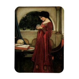 De Kristallen Bol van John William Waterhouse Magneet