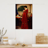De Kristallen Bol van John William Waterhouse Poster (Keuken)