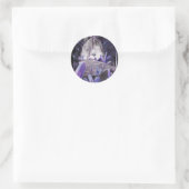 De kristallen grot ronde sticker (Tas)