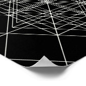 De kristaltempel-gesacrode meetkunde poster (Hoek)