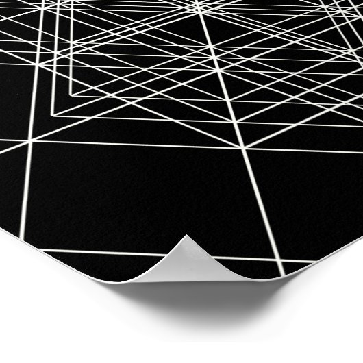 De kristaltempel-gesacrode meetkunde poster (Hoek)