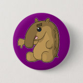 De Kritieke Tapir Ronde Button 5,7 Cm (Voorkant)