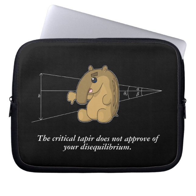 De kritische tapir- structurele geologie laptop sleeve (Voorkant)