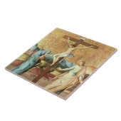 De Kroatie met de Maagd en Sint-Janskruid de Ev Tegeltje (Zijkant)