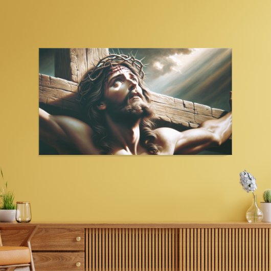 De Kroatie van Jezus Canvas Afdruk (Insitu (Woonkamer))