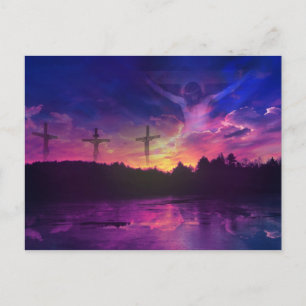 De Kroatie van Jezus Christus op het Kruis Briefkaart