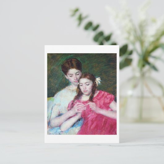 De Kroesles, Mary Cassatt Briefkaart (Staand voorkant)