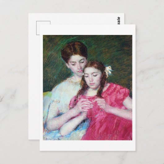 De Kroesles, Mary Cassatt Briefkaart (Voorkant / Achterkant)