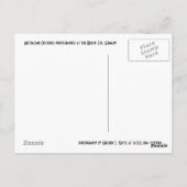 De krokodil en de schildpadkaart briefkaart (Achterkant)