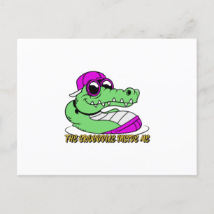 De krokodil in mij schattig mooi ontwerp briefkaart