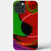De kromme van de slag met lichte overlapping rood Case-Mate iPhone case (Achterkant)