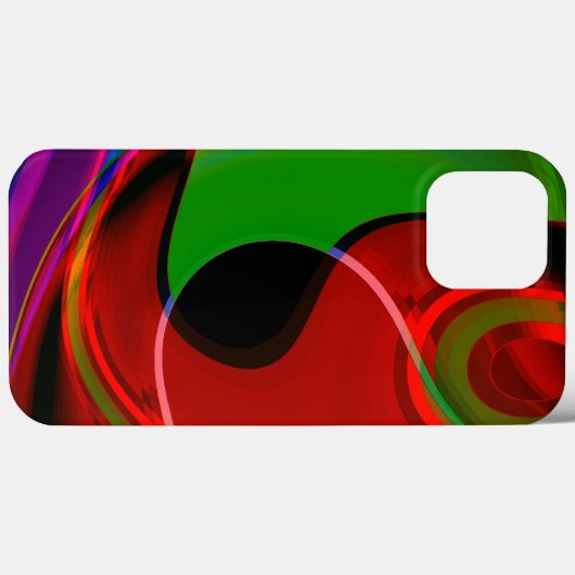 De kromme van de slag met lichte overlapping rood Case-Mate iPhone case (Achterkant (horizontaal))