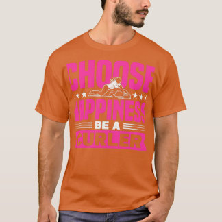 De kromming kiest Geluk een CurlerCurler zijn T-shirt
