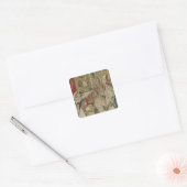 De kroning van Charles V Vierkante Sticker (Envelop)