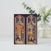 De kroning van David en Louis XII 1501 Briefkaart (Staand voorkant)