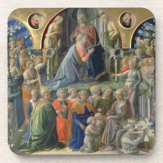 De kroning van de maagd, 1441-7 (tempera op p onderzetter (Voorkant)