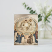 De kroning van de Maagd door Fra Angelico Briefkaart (Staand voorkant)