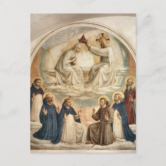 De kroning van de Maagd door Fra Angelico Briefkaart (Voorkant)