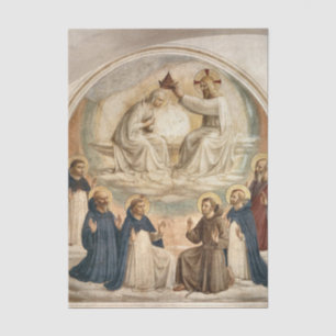 De kroning van de Maagd door Fra Angelico Tissuepapier