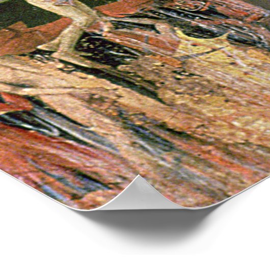 De kroning van de Maagd, voltooide 1454 Poster (Hoek)