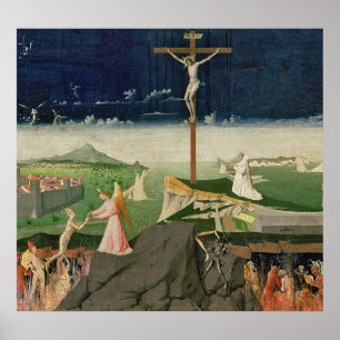 De kroning van de Maagd, voltooide 1454 Poster