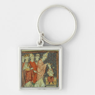 De kroning van Louis I "de pious" Sleutelhanger