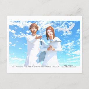 De Kroning van Maria - Koningin van Hemel en Aarde Briefkaart