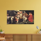 De kroning van Marie de Medici in St. Canvas Afdruk (Insitu (Woonkamer))