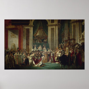 De kroning van Napoleon, 1807 Poster