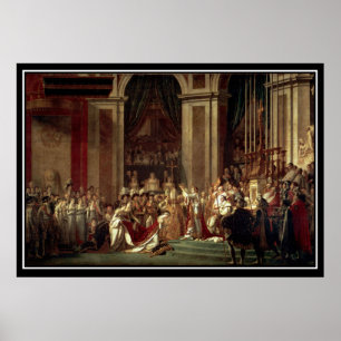 De kroning van Napoleon tot keizer van de Fransen Poster