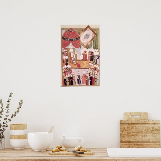 De kroning van Sultan Selim I Poster (Keuken)
