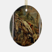 De kronkeling, geschilderd voor 1609-10 ( keramisch ornament (Rechts)