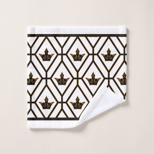 De kroon bad handdoek (Wasdoekje)