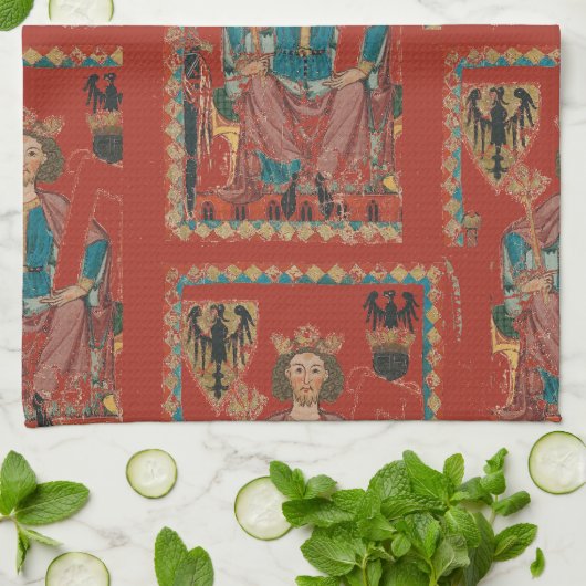 De kroon keukenhanddoek (Gevouwen)