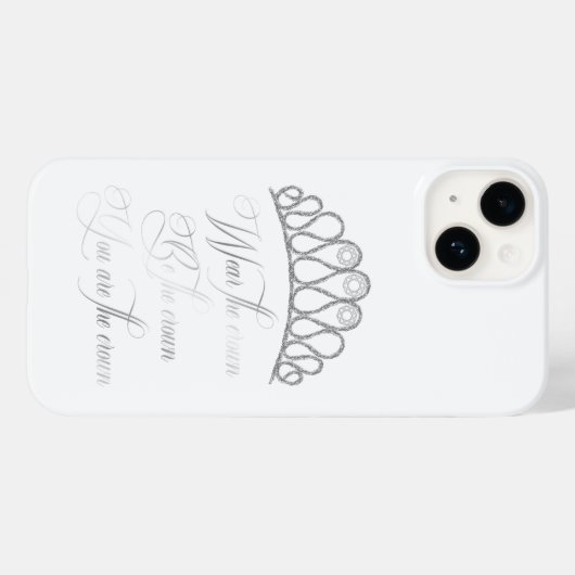 De kroon - Miss Congeniality Case-Mate iPhone Case (Achterkant (horizontaal))