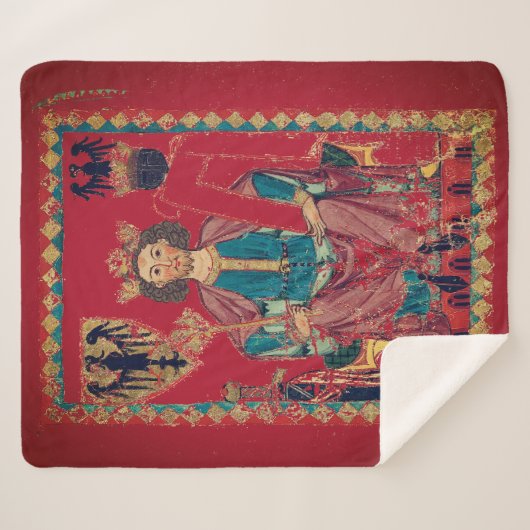 De kroon sherpa deken (Voorkant (horizontaal))