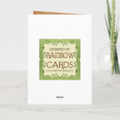 De Kroon van de Bladeren van de herfst Feestdagen Kaart (Achterkant)