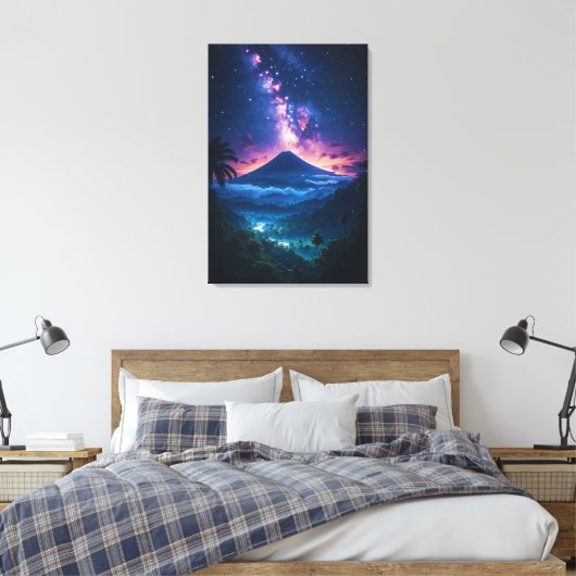 De Kroon van de Javaanse Hemel Canvas Afdruk (Insitu (Slaapkamer))