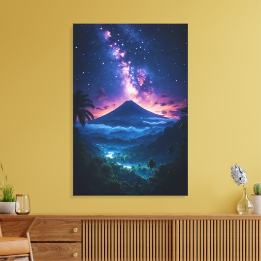 De Kroon van de Javaanse Hemel Canvas Afdruk (Insitu (Woonkamer))
