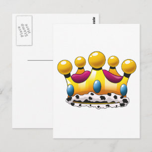 De kroon van de koning briefkaart