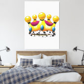 De kroon van de koning canvas afdruk (Insitu (Slaapkamer))