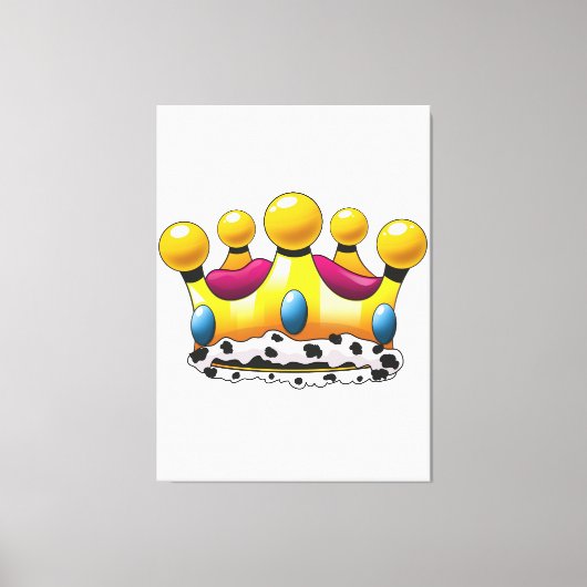 De kroon van de koning canvas afdruk (Voorkant)