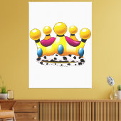 De kroon van de koning canvas afdruk (Insitu (Woonkamer))
