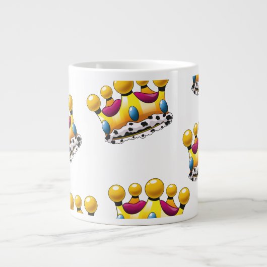 De kroon van de koning grote koffiekop (Voorkant)