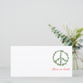 De Kroon van de Vrede van Kerstmis van de Kaart (Staand voorkant)