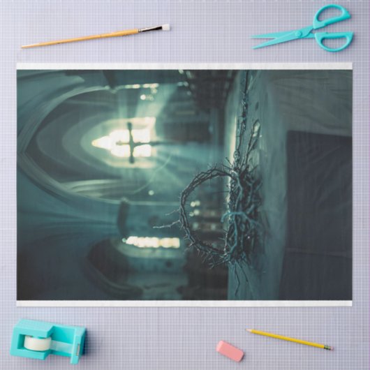 De kroon van doornen Decoupage Tissuepapier (Craft)