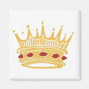 De Kroon van een Gouden Koning met Juwelen Magneet
